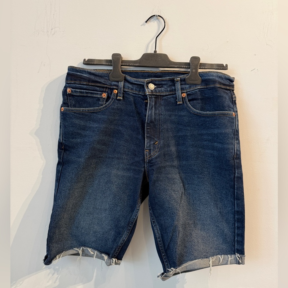Levi's Dark Blue Jean Shorts